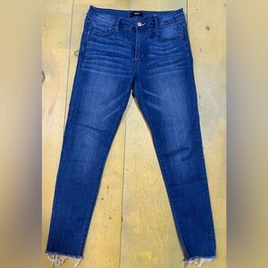 Velvet | Crop Skinny Fit Women's Blue Jeans. Size 28